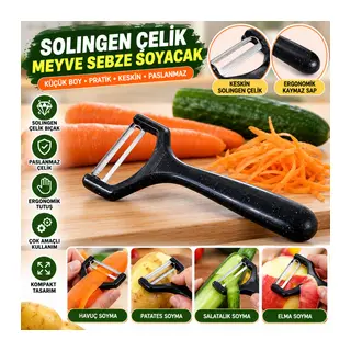 Çelik Küçük Boy Meyve Sebze Soyacak – Keskin Paslanmaz Soyucu Aparat