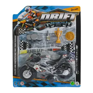 917-1 Kartela Sürtmeli Motorsiklet -Canem Oyuncak