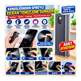 Telefon,Tablet Ekranı İçin Kendiliğinden Spreyli Ekran Temizleme Süngeri (adet fiyatıdır)