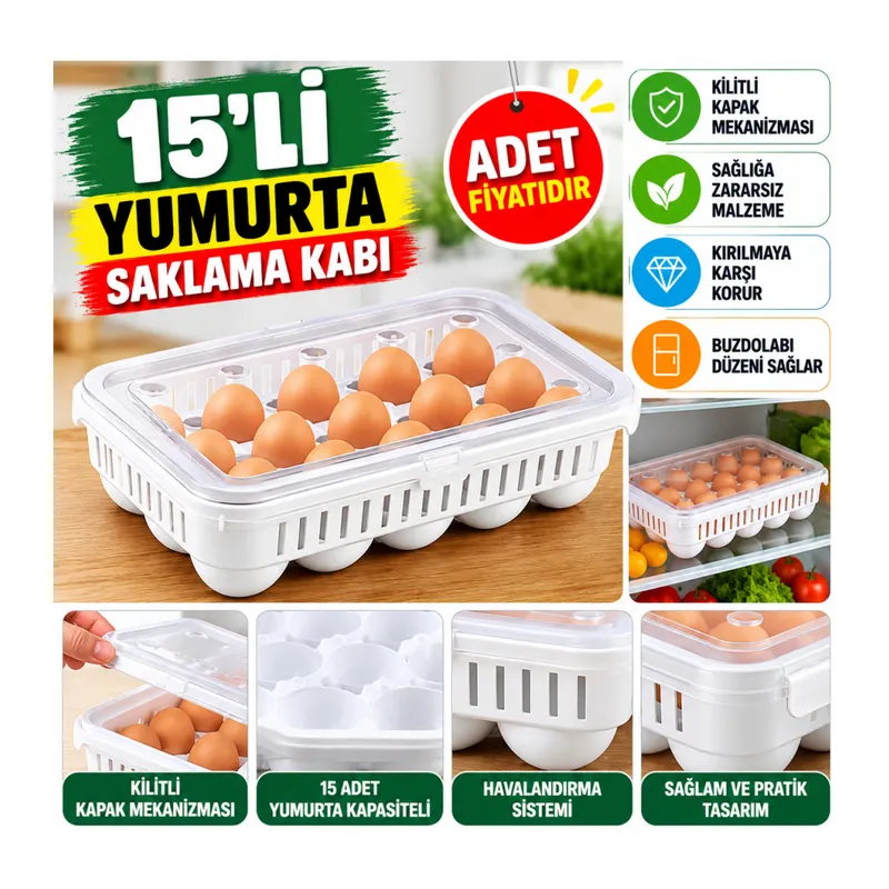 15liYumurta Saklama Kabı