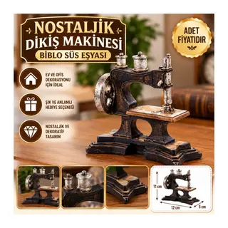 Nostaljik Dekoratif Dikiş Makinesi Biblo Süs Eşyası (adet fiyatıdır)