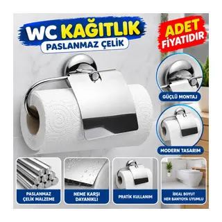 Dekoratif Kapaklı Paslanmaz Kağıt Havluluk Rulo Havlu Tutacağı (adet fiyatıdır)