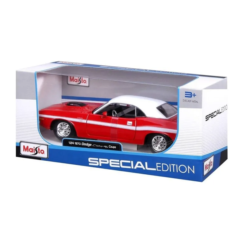 MAY 31263 1970 Dodge Challenger RT Coupe 1:24 Model Araba -Necotoys