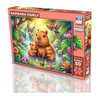 31758 Kapibara Family 50 Parça Puzzle