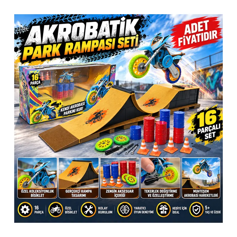 Akrobatik Park Rampası Seti