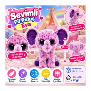 Peluş Fil Eva 15 cm