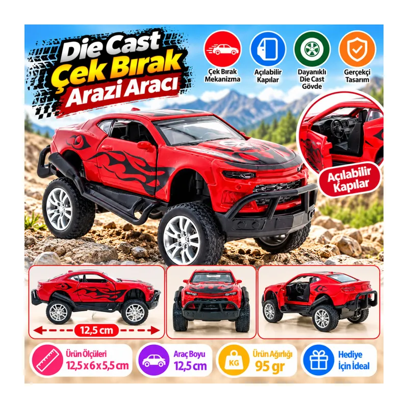 Çek Bırak Kırmızı Arazi Aracı (adet fiyatıdır)