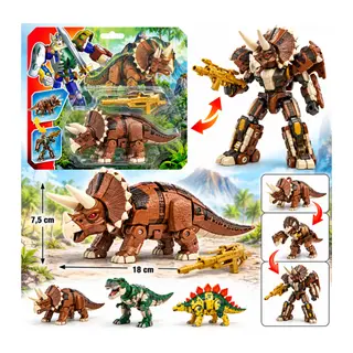 Robota Dönüşen Savaşçı Dinozor Triceratops