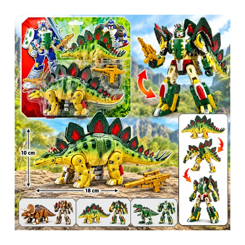 Robota Dönüşen Savaşçı Dinozor Stegosaurus