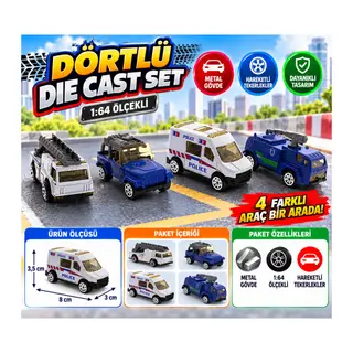 4'Lü Polis Seti