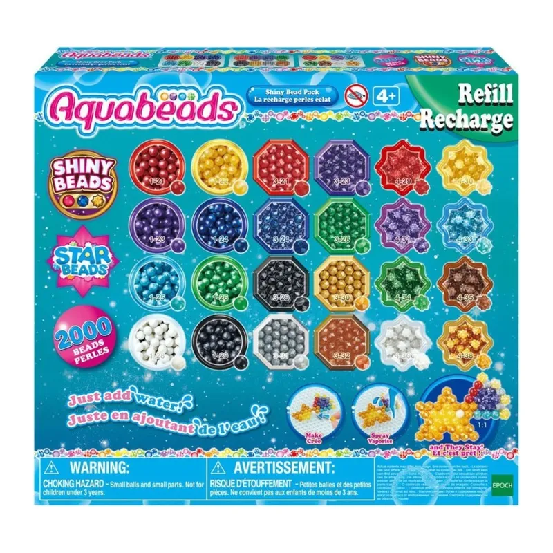 31995 AquaBeads Parlak Boncuk Paketi (yedek paket) 2000 parça +4 yaş