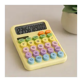 12 Haneli Güneş+Pil Daktilo Tuşlu Hesap Makinesi