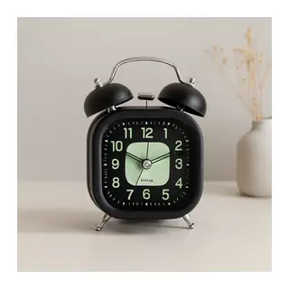 Çift Zilli Metal Masa Çalar Saat - Pilli, Işıklı, Fosforlu