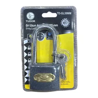 Uzun Gri 50 mm Blisterli Kilit
