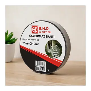 Kaydırmaz Bant 25 mm x 10 m Siyah
