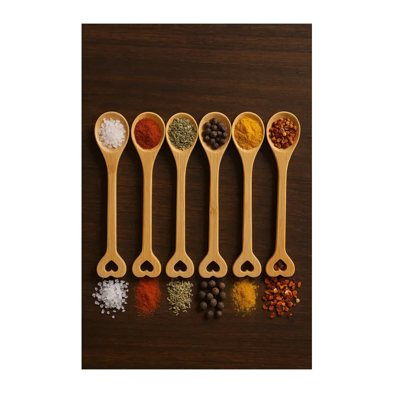 Ahşap Baharat Kaşığı Seti 6?lı 15 cm