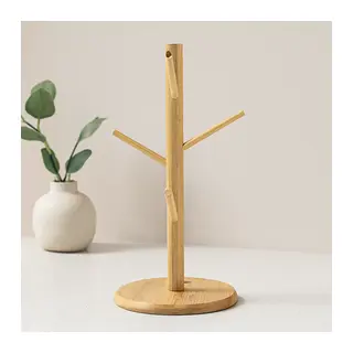 Bambu Ahşap Bardak ve Fincan Askısı 35x60 cm