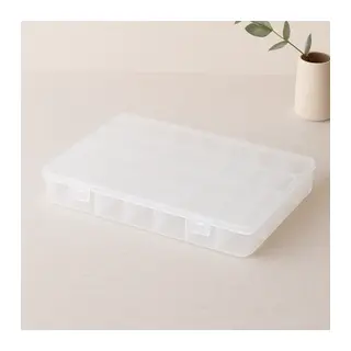 28 Bölmeli Organizer Kutusu - Plastik Şeffaf Kapak