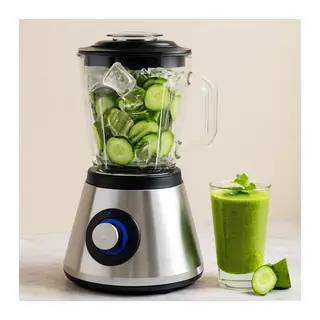 Doğrayıcı Blender 400W 1.5L Cam Hazne 6 Bıçak Buz Kırıcı