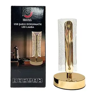 USB Şarjlı Dokunmatik Abajur LED Lamba