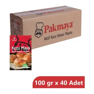 PAKMAYA TOZ KURU MAYA 100 GR (40 Adet)