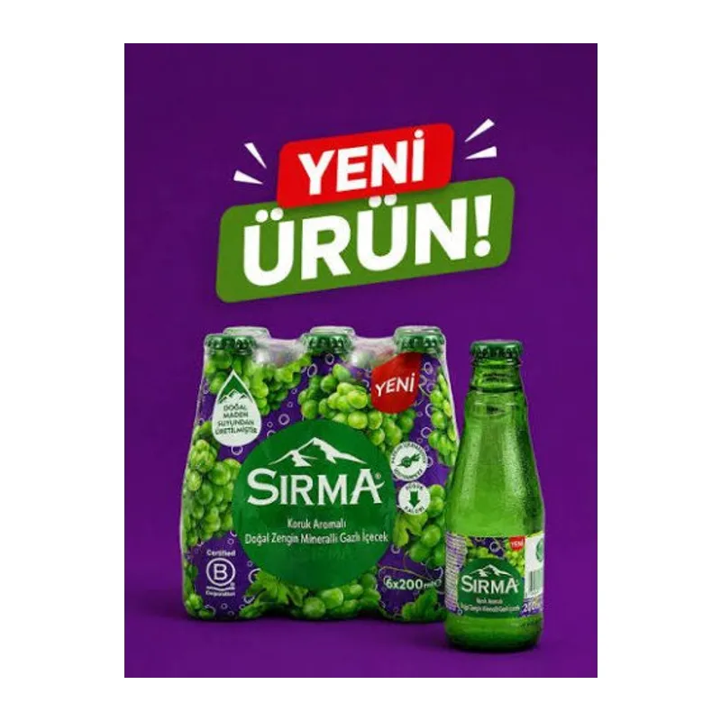 SIRMA KÖRÜK ÜZÜM MEYVE CAM 200 ML (24 Adet)