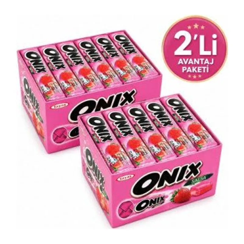 ONIX SALSA ÇİLEK ŞEKER (24 Adet)