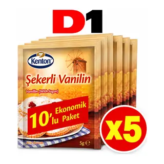 KENTON ŞEKERLİ VANİLİN 10 LU (5 Adet)