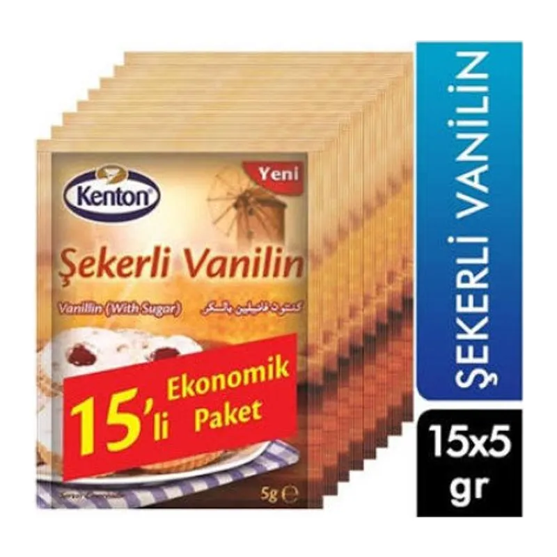 KENTON ŞEKER VANİLİN 15 Lİ (5 Adet)