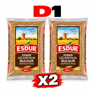 ESDUR ÇİĞ KÖFTELİK ESMER BULGUR 1KĞ (2 Adet)