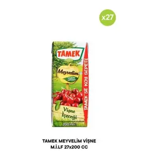 TAMEK VİŞNE NEKTARI 200 ML (27 Adet)