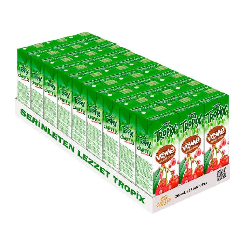 TROPİX MEYVE SUYU VİŞNE 200 ML (27 Adet)