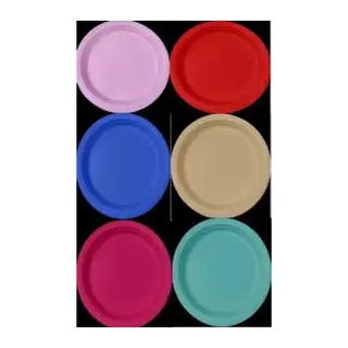 NİSA PLASTİK TABAK RENKLİ 6 LI