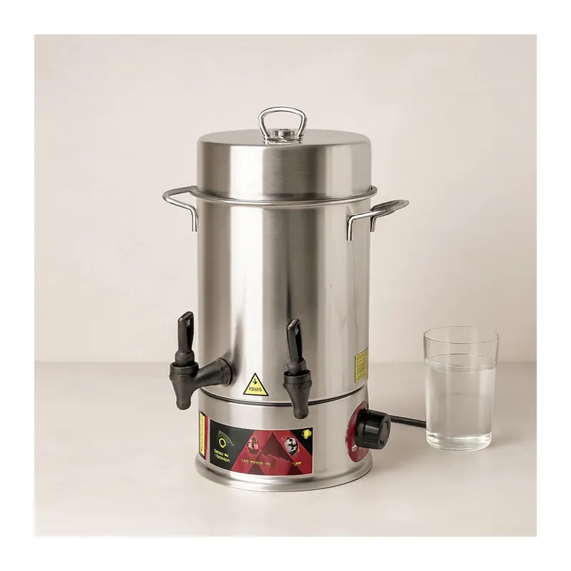 Elektrikli Çay Otomatı 4L Çift Musluk 1000W (40 Bardak)