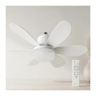 Kumandalı 2in1 Tavan Vantilatör Avize 52 cm - 6 Kanat, 3 Hız