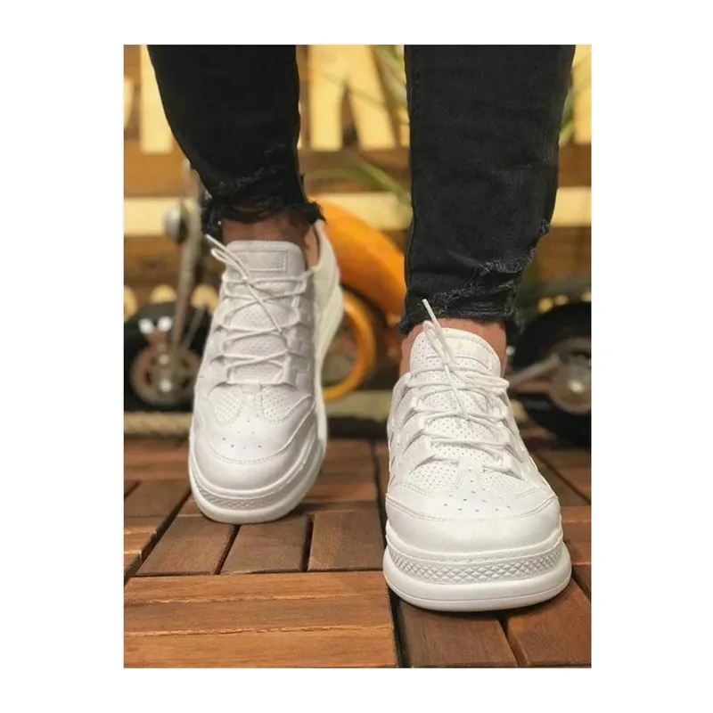 Erkek Yürüyüş Bağcıklı Destekli Spor Ayakkabı