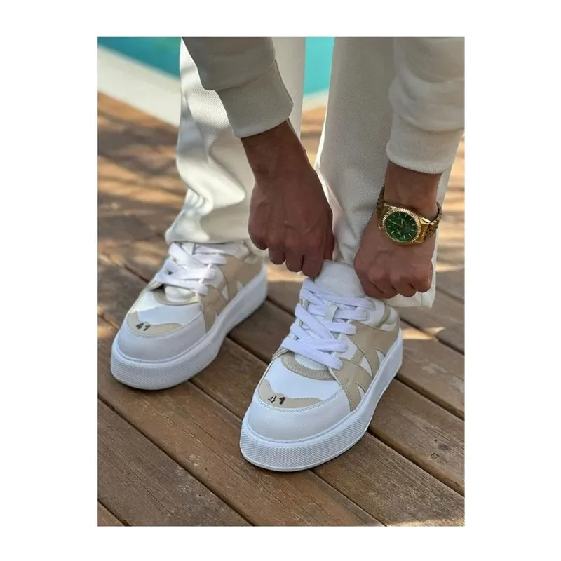 Erkek Yürüyüş Bağcıklı Gündüz Antrenman Spor Ayakkabı