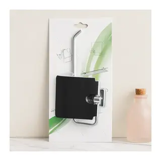 Kapaklı Metal Banyo Kağıt Havluluk (Yapışkanlı Montaj)