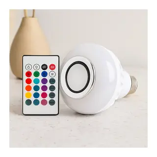 Kumandalı RGB LED Ampul Bluetooth Hoparlör 7W/3W