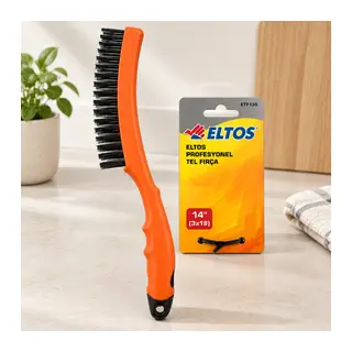 Tel Fırça Renkli Plastik Saplı 33 cm