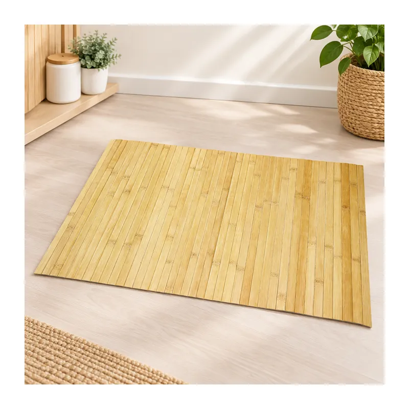 Bambu Çubuklu Kaydırmaz Banyo Paspası