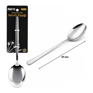 Krom Metal Servis Kaşığı 27 cm