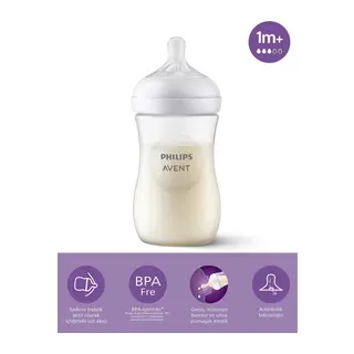 Doğal Tepkili Natural Response PP Biberon 260 ml 1+ Ay