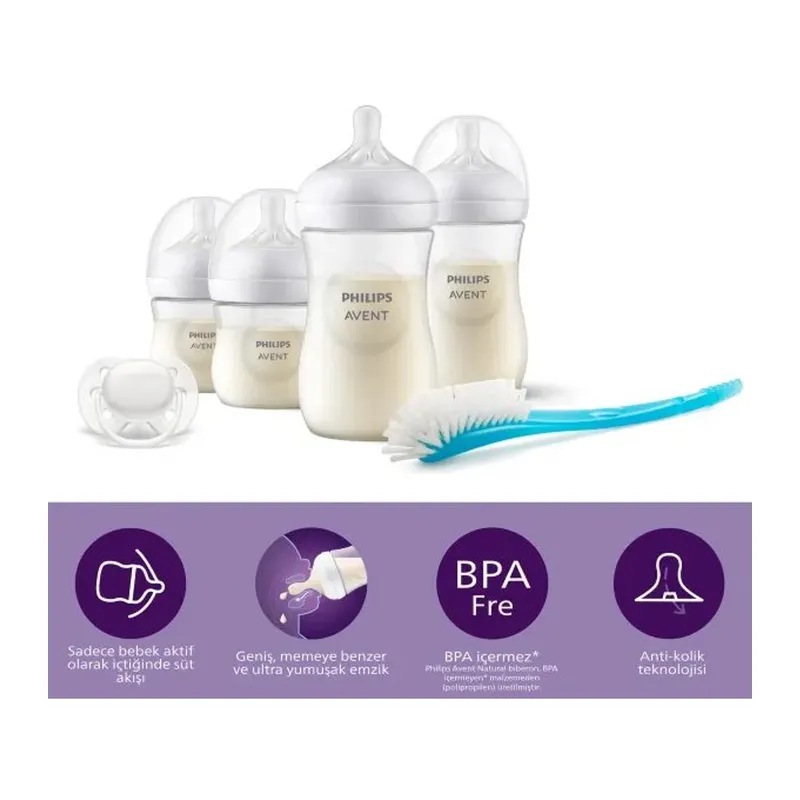 Doğal Tepkili Natural Response PP Hoşgeldin Bebek Hediye Seti