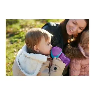 Desenli Pipetli Bardak 200 ml Kız