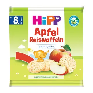 Organik Elmalı Pirinçli Bebek Gofreti 30 Gr