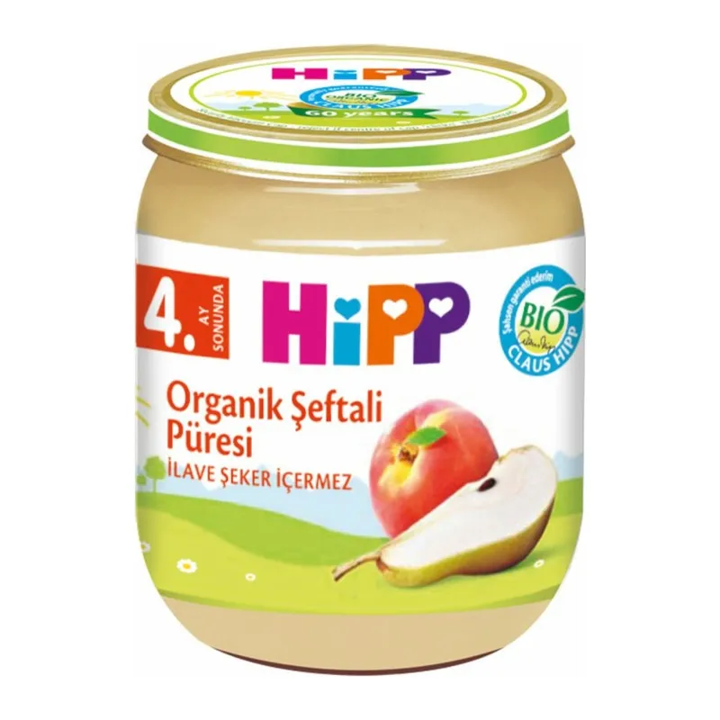 Organik Armut Şeftali Püresi 125 Gr