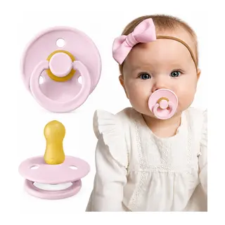 Kauçuk Emzik 0-6 Ay Pink adet fiyatıdır