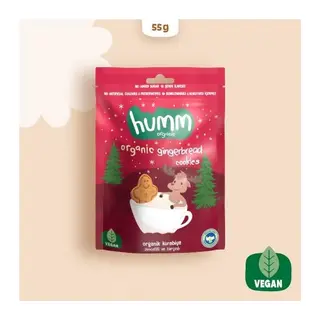 Organik Zencefilli ve Tarçınlı Vegan Kurabiye 55 Gr