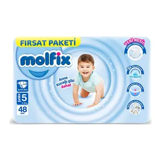 Bebek Bezi Fırsat Paketi 5 Beden 11-18 Kg 48 Adet